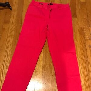 Talbots Hampshire Ankle Pants Hot Pink 10